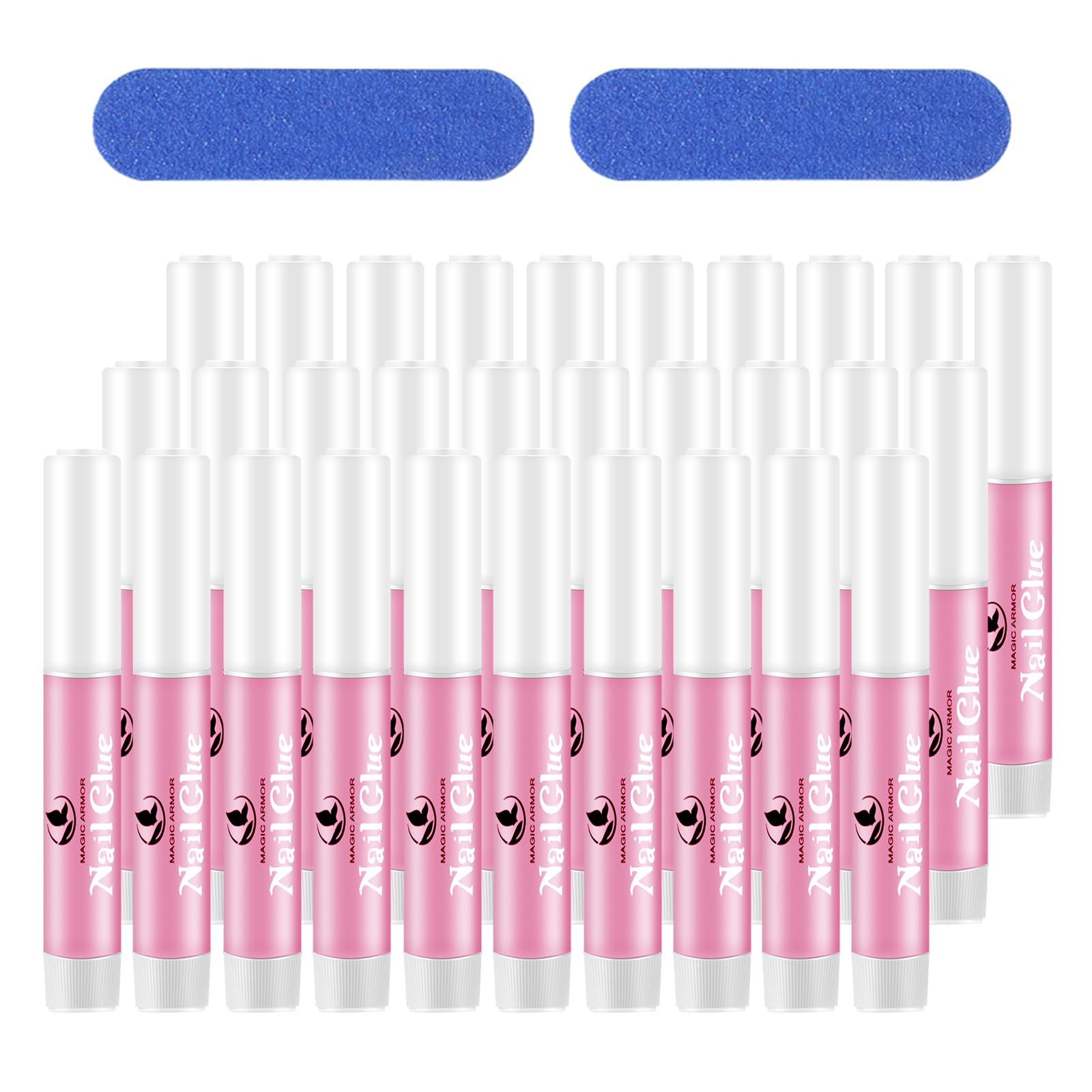 MAGIC ARMOR pegamento para uñas profesional, fijación rápida.