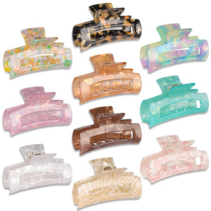 Clips Magicsky de cabello, colores marmol tortuga, para estilos diarios.