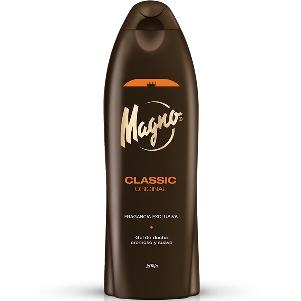 Magno gel de ducha: fragancia duradera que perfuma la ducha y la habitación.