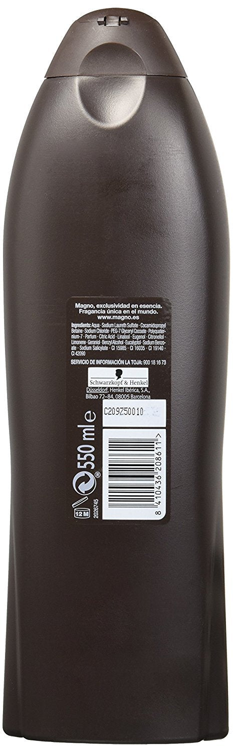 Magno gel de ducha: textura enriquecida con lanolina para piel suave.