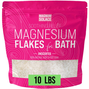 Magnum Solace escamas de magnesio para baño, experiencia relajante en casa.