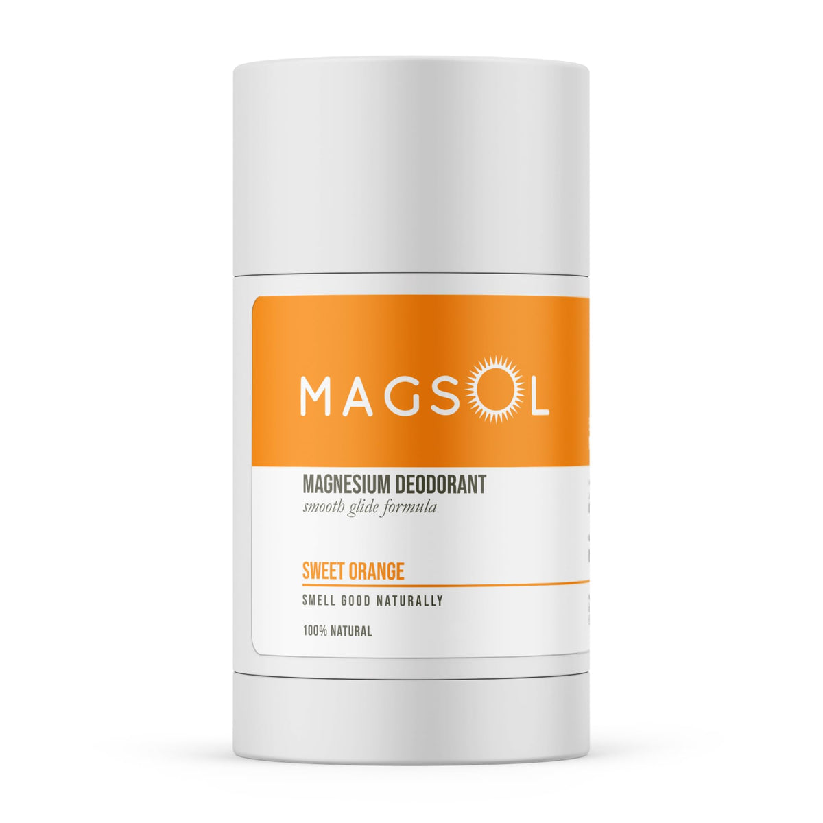 Desodorante MagSol Organics Magnesium en botella, protección duradera contra olores todo el día
