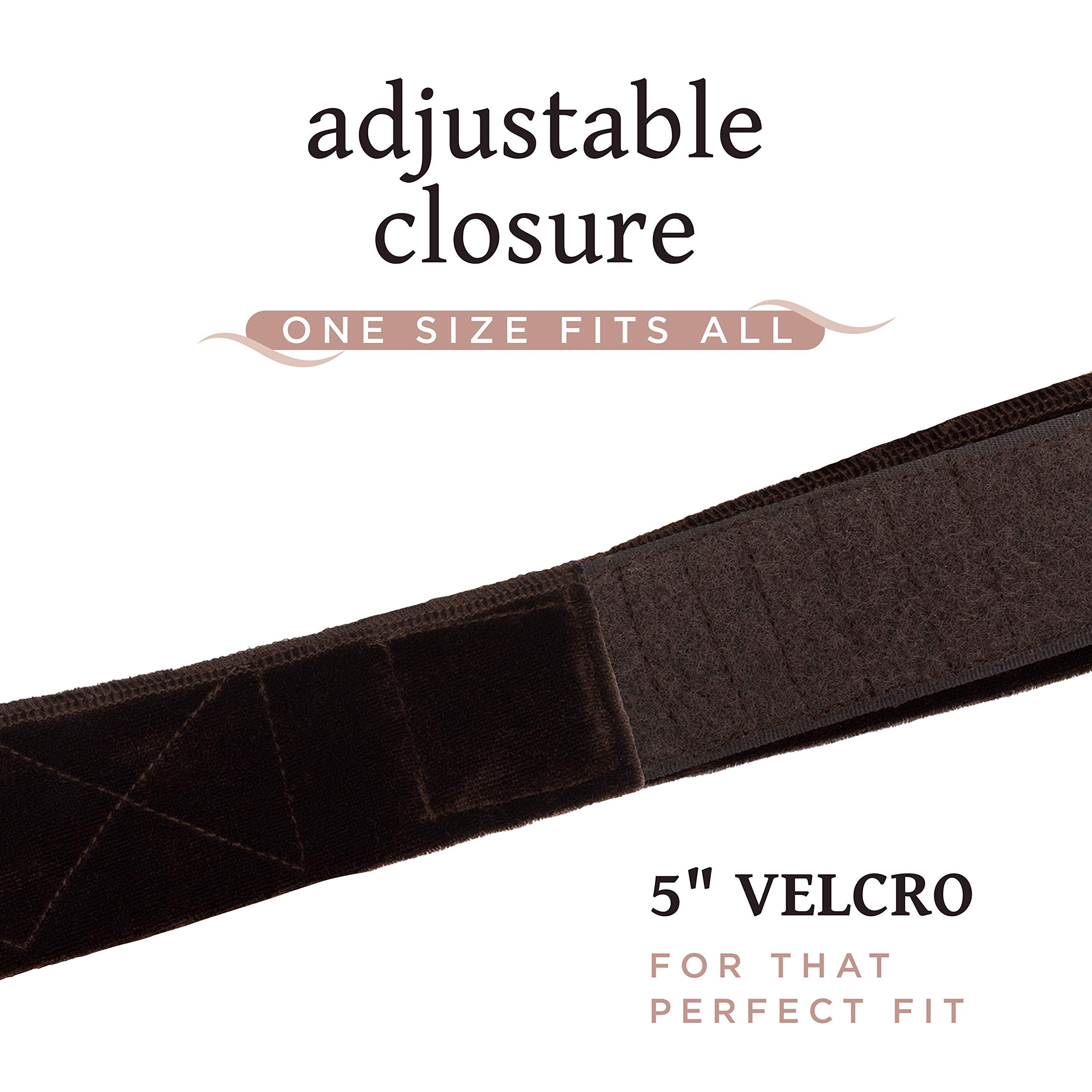 MainBasics banda-agarre para peluca con cierre de velcro ajustable.