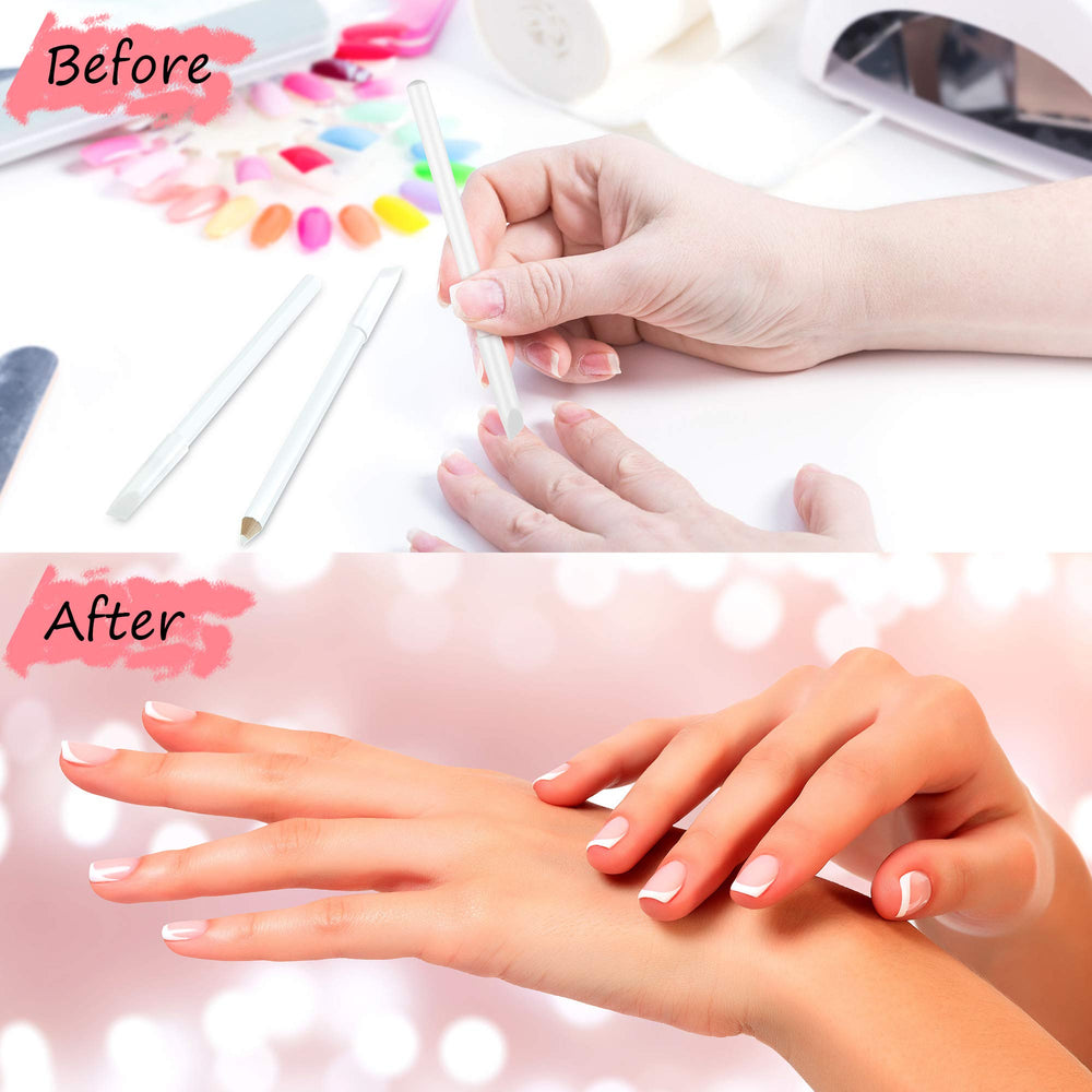 Maitys lápiz blanco para uñas, compatible con superficies secas o húmedas.