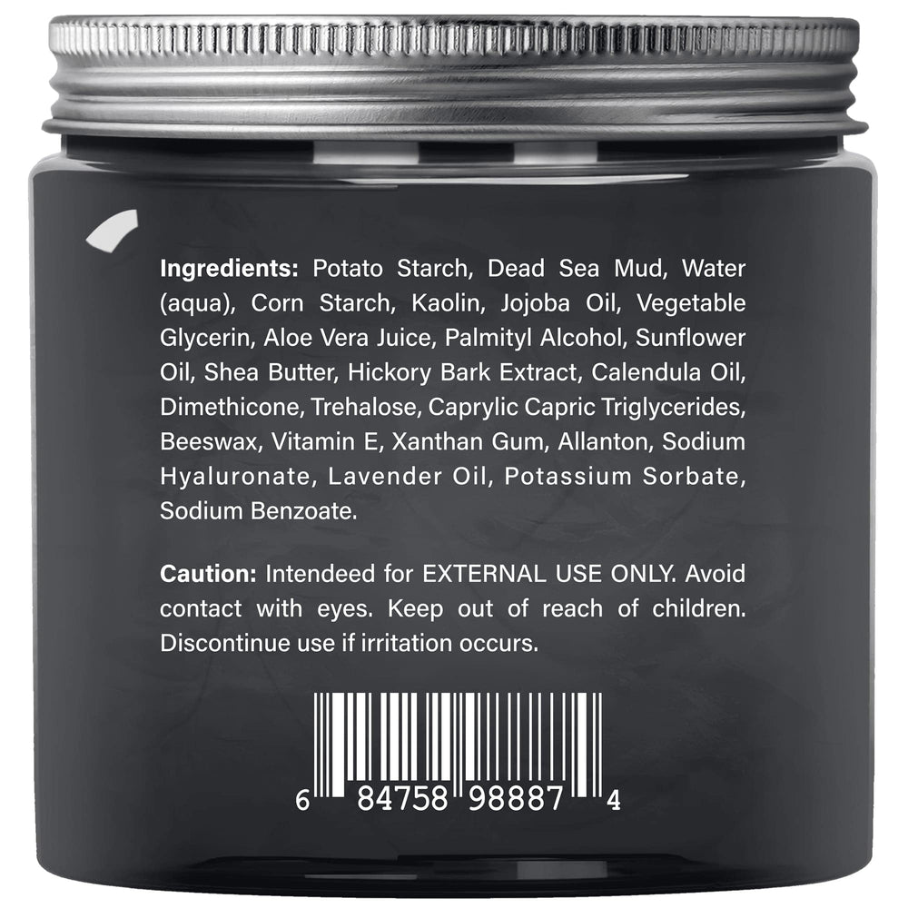 Majestic Pure Dead Sea Mud Mask, textura arcilla que limpia poros con suavidad.