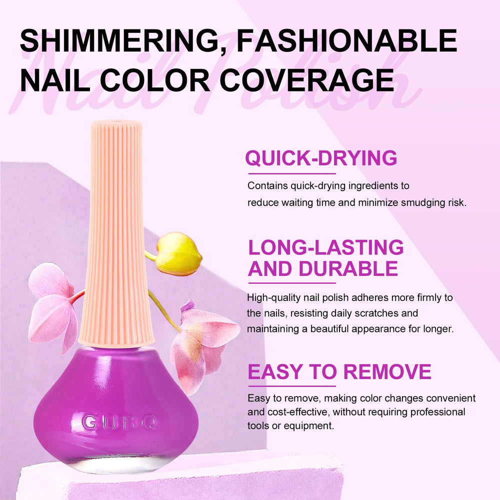 Manicura en casa sin lámpara UV con Major Dijit Magenta Purpura.