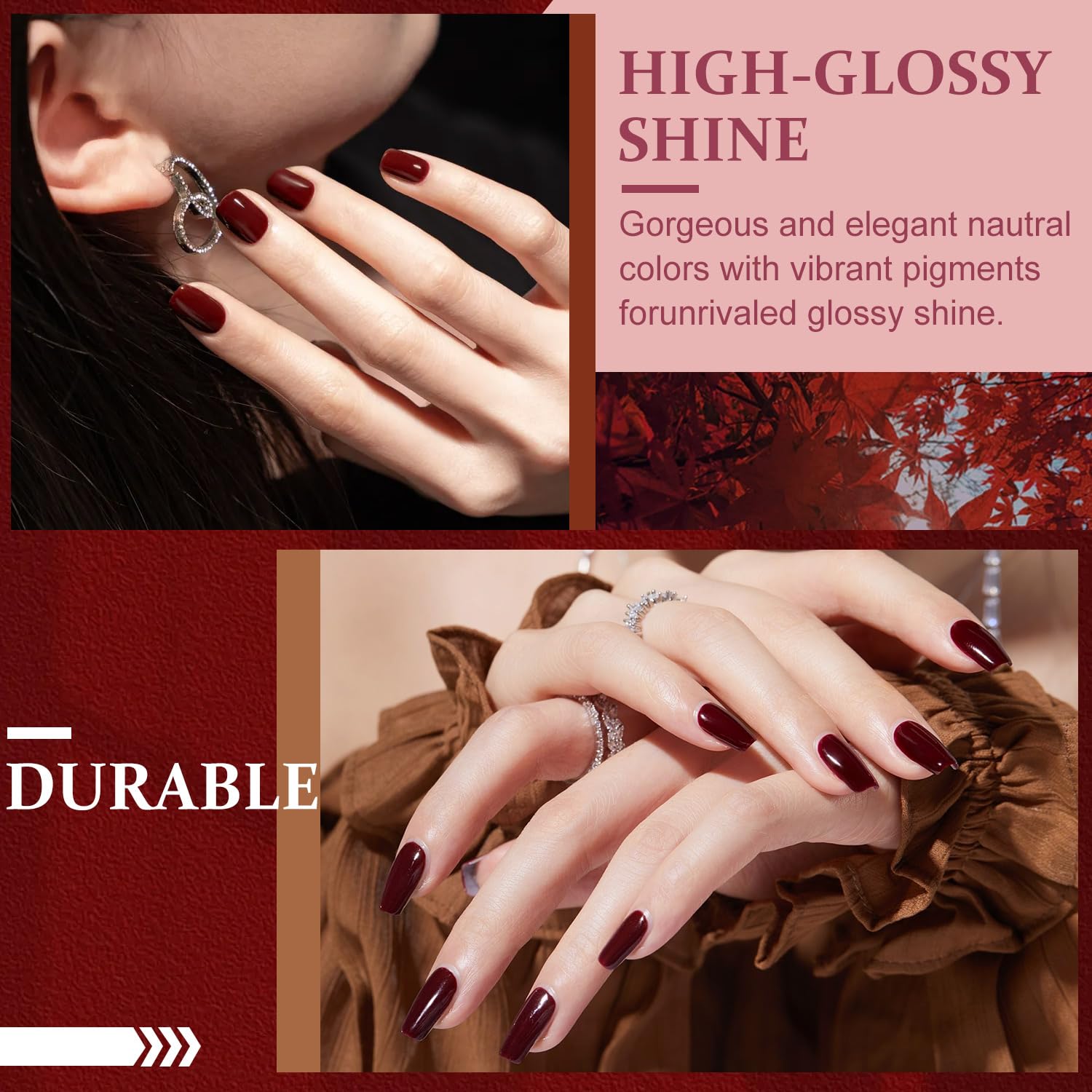 Major Dijit Esmalte Cherry, textura resistente y acabado suave evita astillado