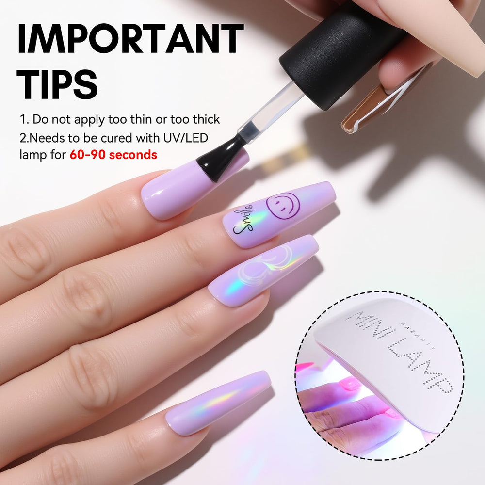 Rendimiento ideal para arte en uñas con efecto mate Makartt.