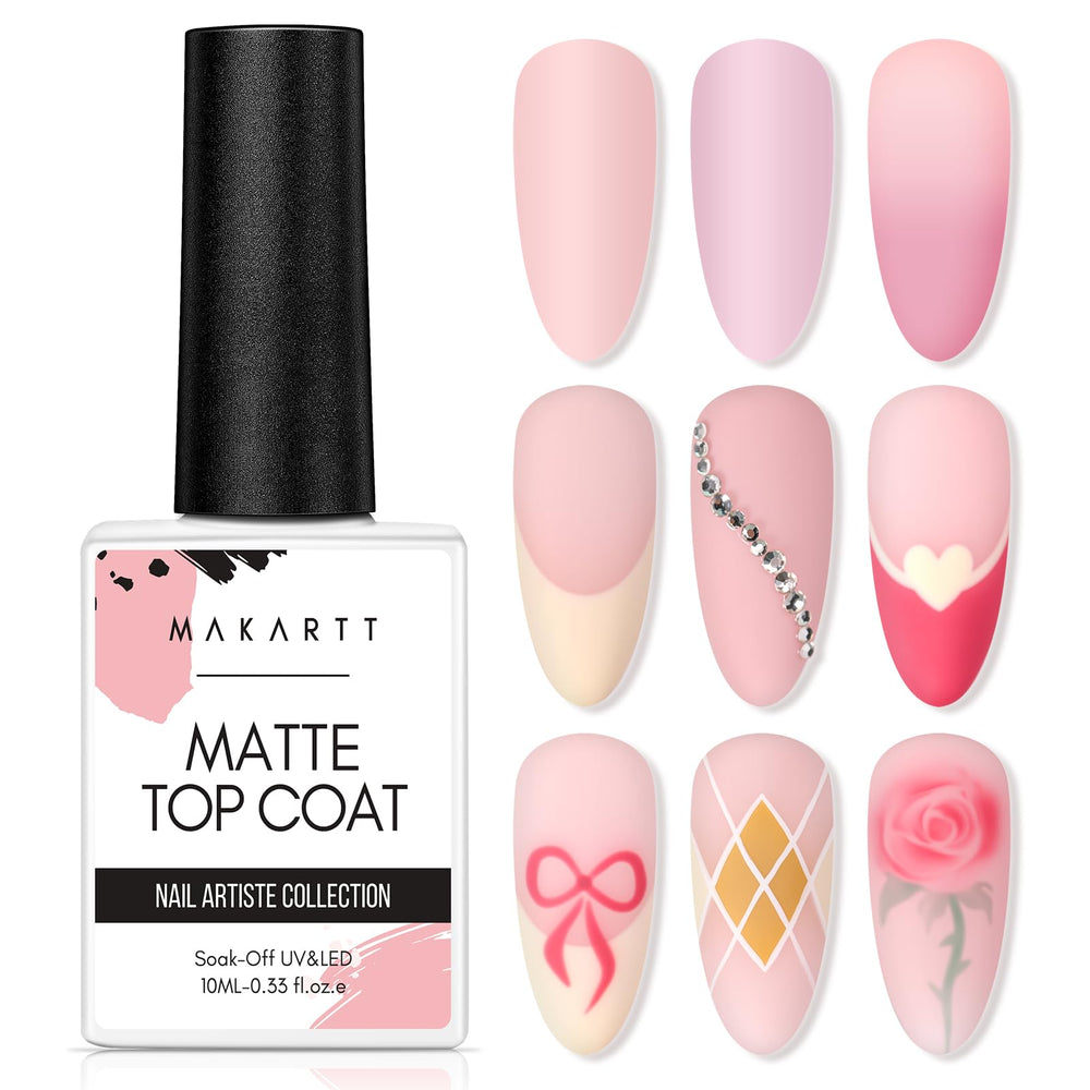 Makartt Capa Gel Mate – botella 10 ml para protección de color y mate duradero.