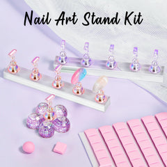Makartt portauñas aurora, mantiene uñas postizas a la vista para practicar.