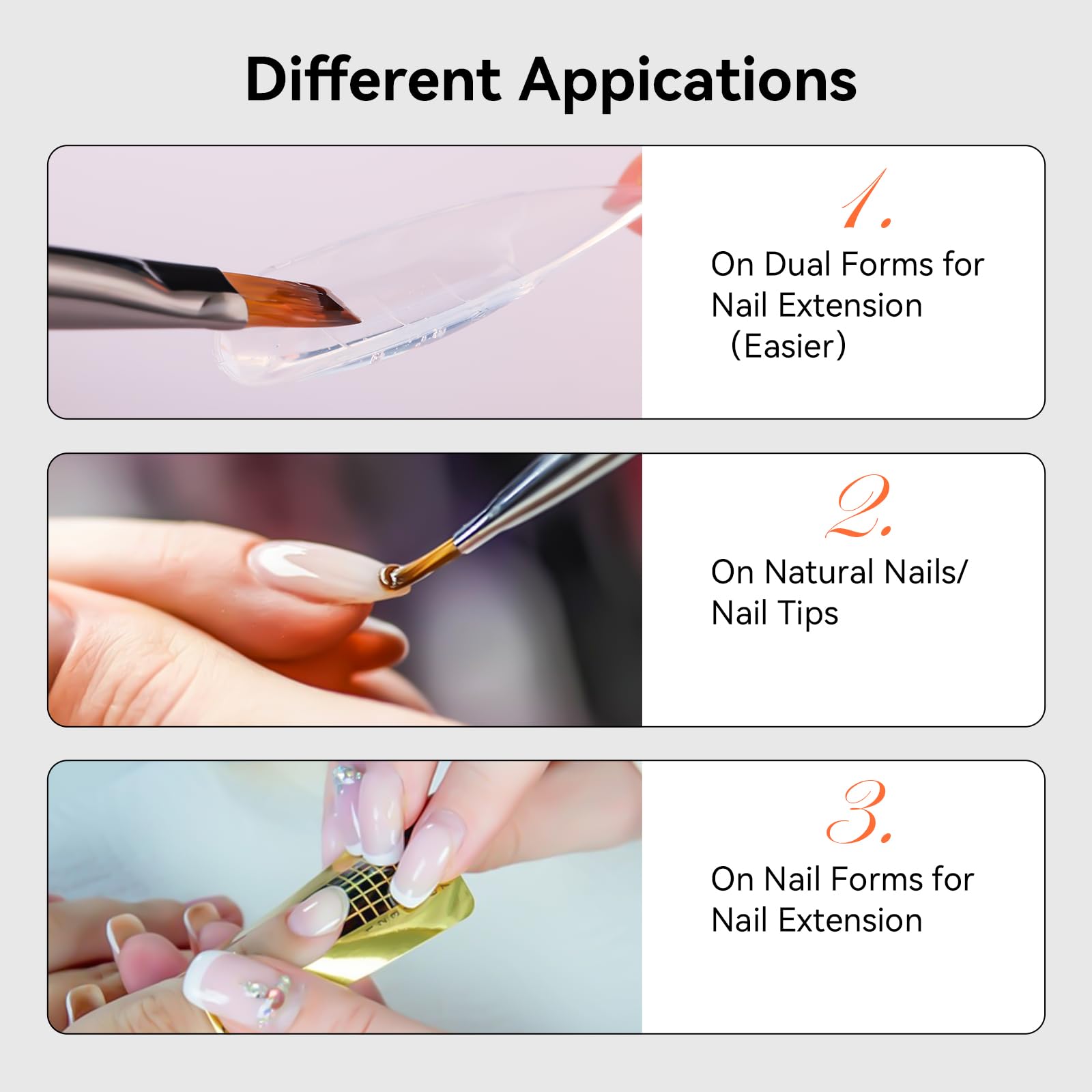Compatible con formas duales para uñas perfectas
