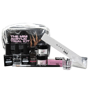 MakarttPro kit polvos rosado y claro: inicio suave y estable para uñas acrílicas.