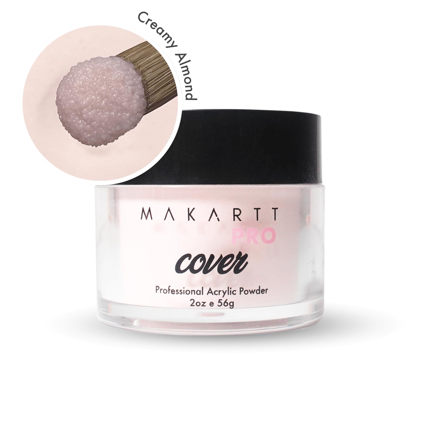 MakarttPro polvo acrílico aplicación suave y uniforme en uñas