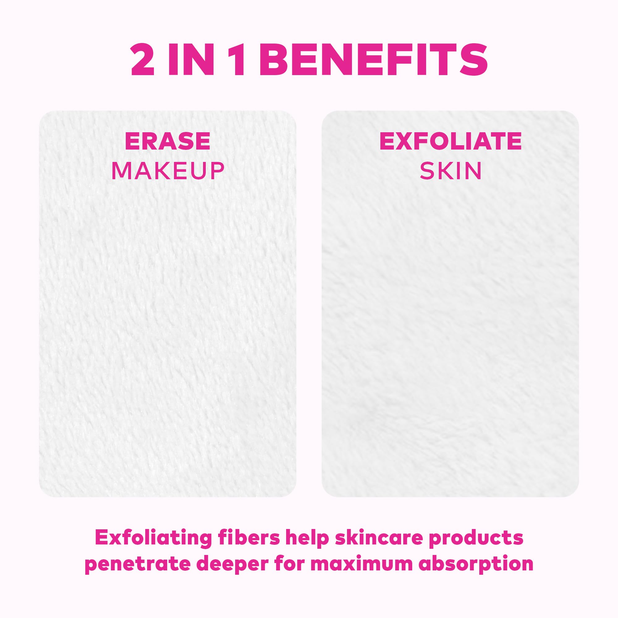 MakeUp Eraser fibras ultrafinas exfoliacion: rutina nocturna suave.