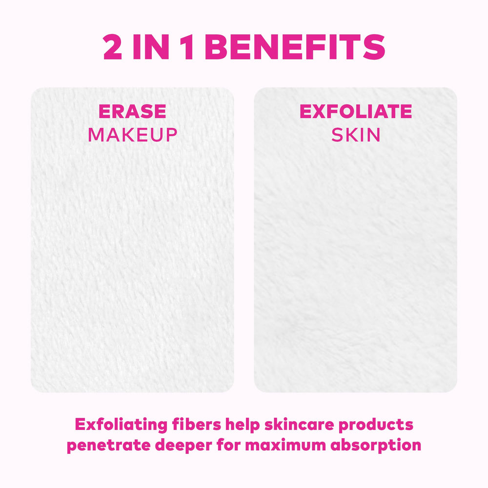 MakeUp Eraser fibras ultrafinas exfoliacion: rutina nocturna suave.