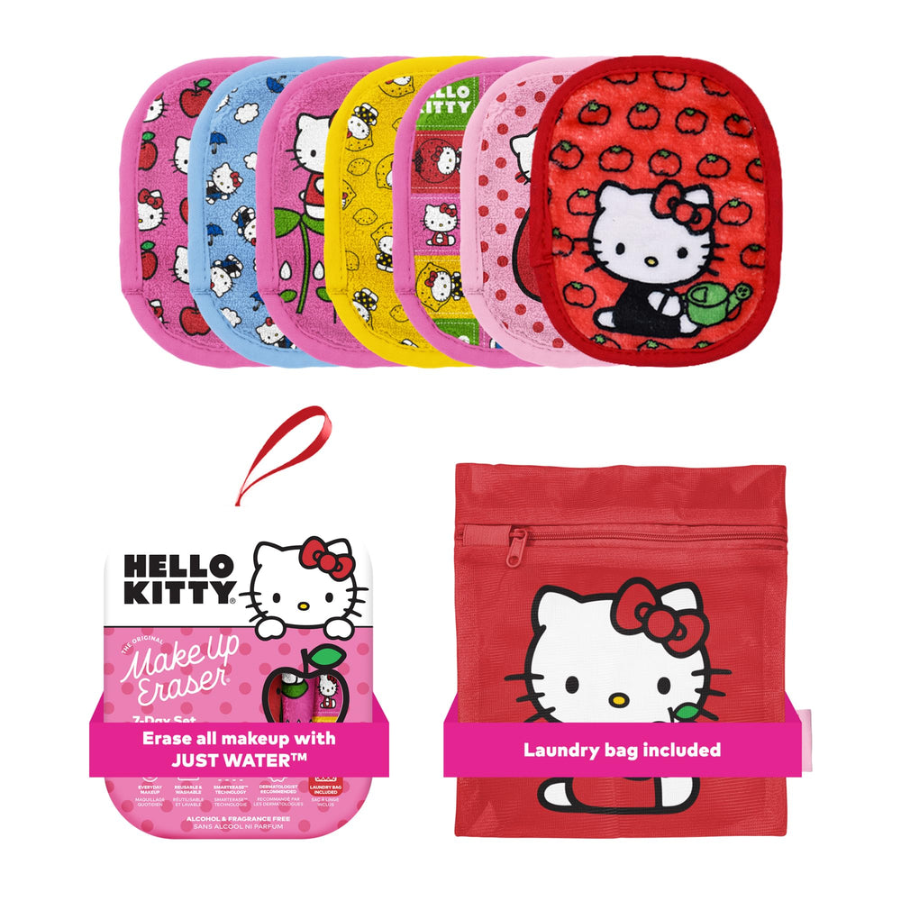 MakeUp Eraser Original Hello Kitty Classic, caja incluida, uso diario suave para la piel.