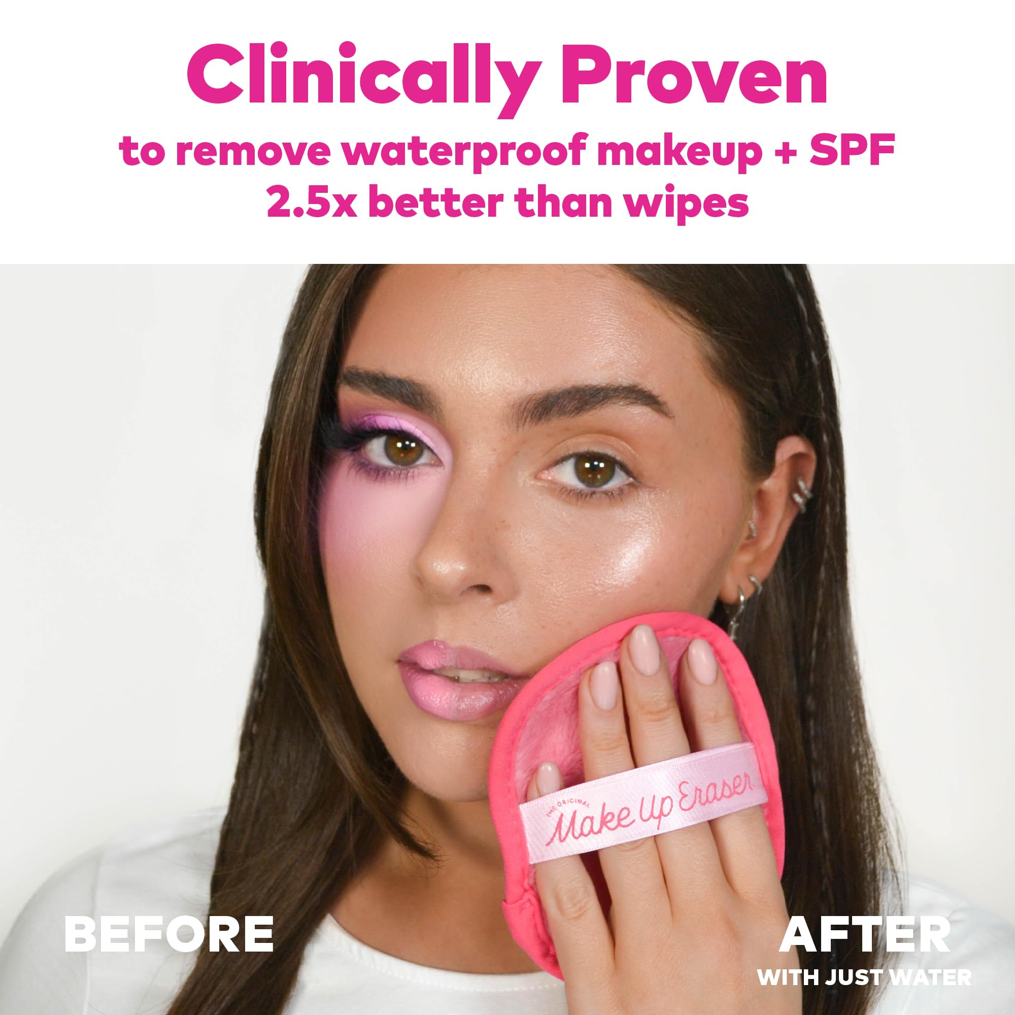 MakeUp Eraser PRO fibras cortas para desmaquillar y exfoliar suave
