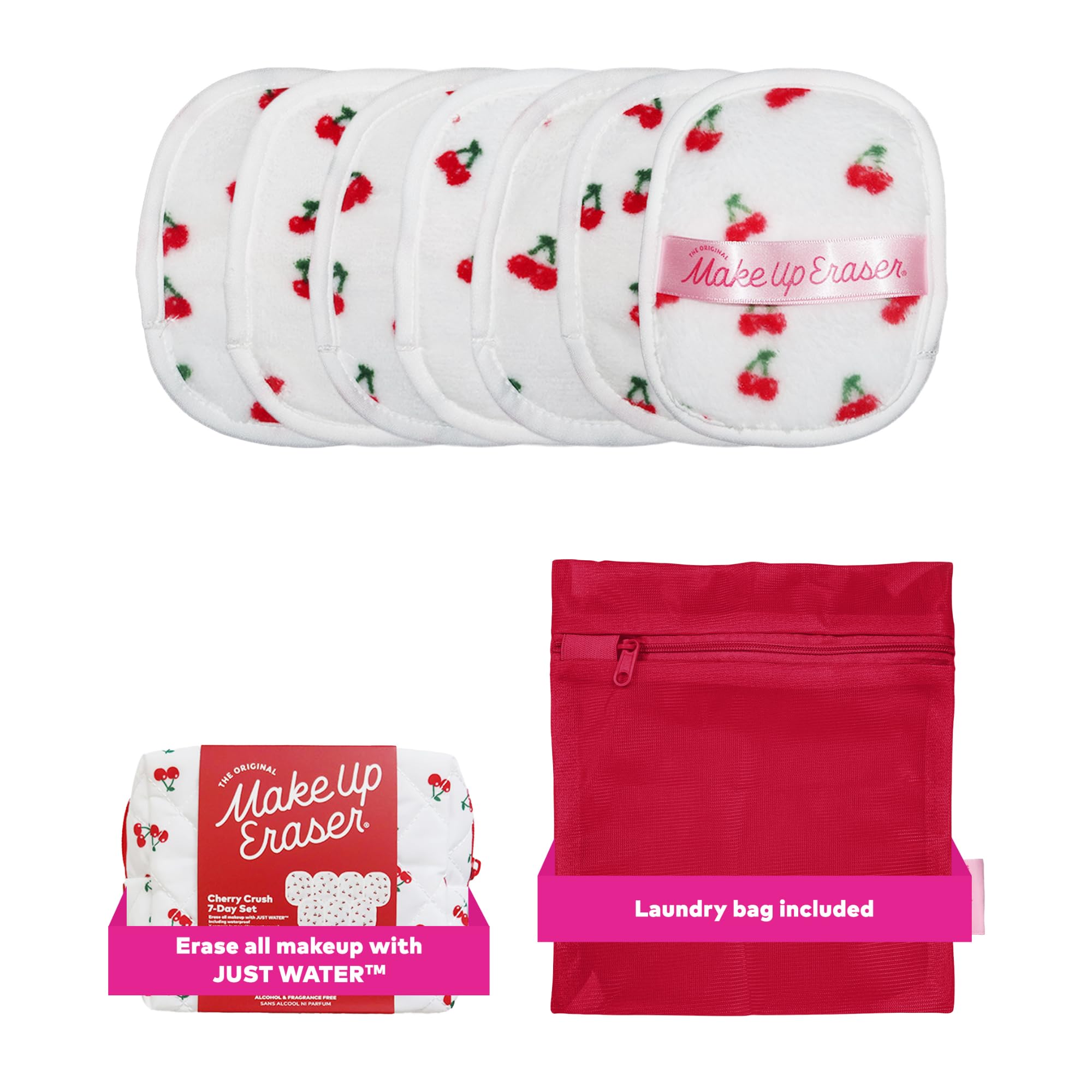 MakeUp Eraser Cherry Crush: set de siete días para desmaquillar con agua.