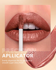 MAKI YIKA Textura Brillo Cremoso, hidratante y suave para labios cómodos.