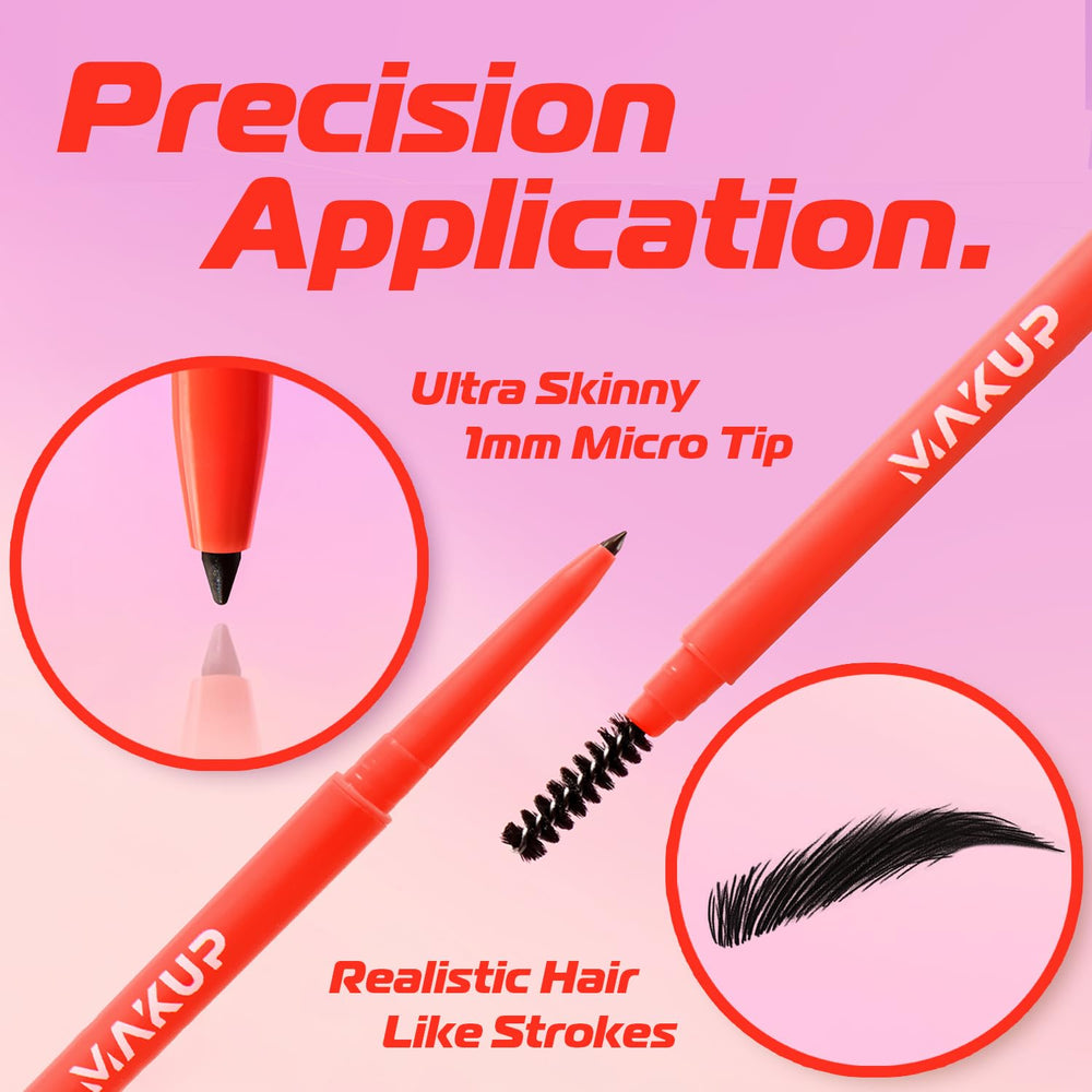 Makup Beauty Skinny Brow aplicación detallada facilita definir cejas con trazos micro naturales.