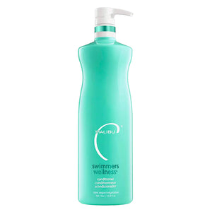Malibu C Acondicionador Nadadores, vertido de botella, cabello suave tras cloro.