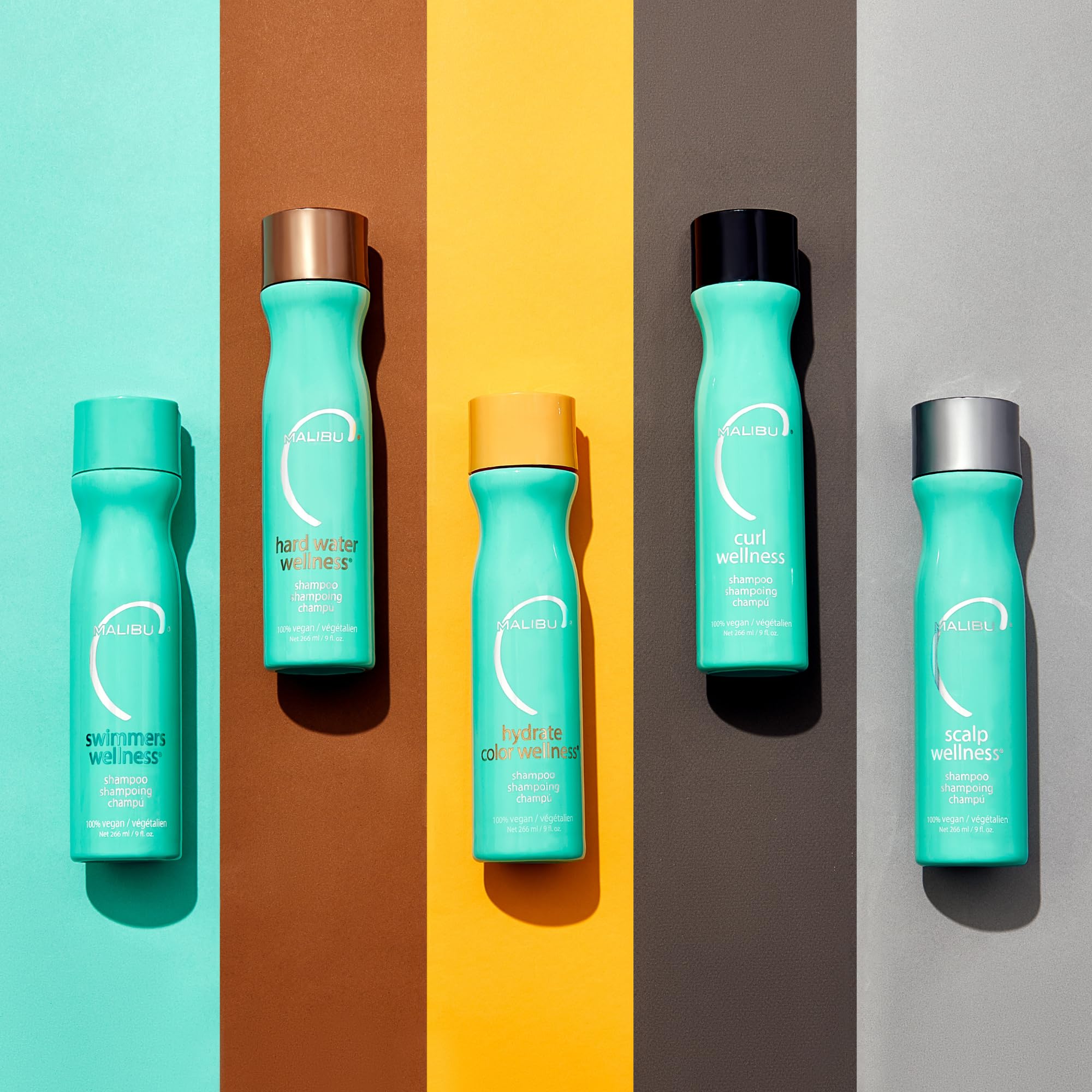 Malibu C Swimmers Wellness textura-restaurada, cabello más lleno y flexible.
