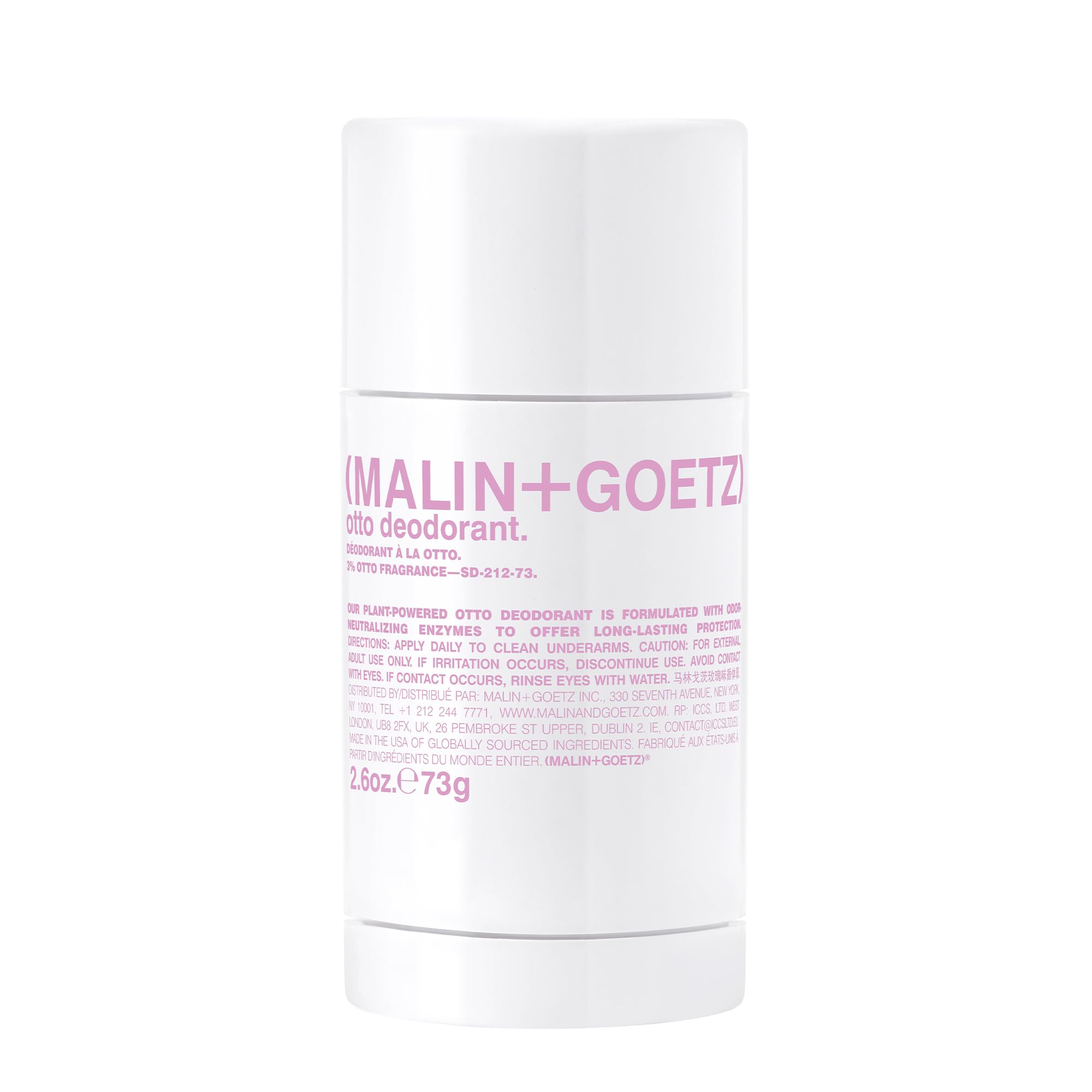 MALIN+GOETZ Otto Desodorante: botella elegante para uso diario sin dejar manchas