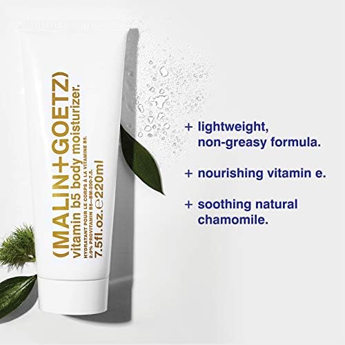 MALIN+GOETZ Vitamin B5, hidratación profunda sin grasa visible.