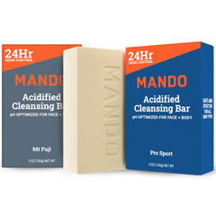 Mando Barra 4en1, espuma cremosa para lavado diario de piel y cabello.