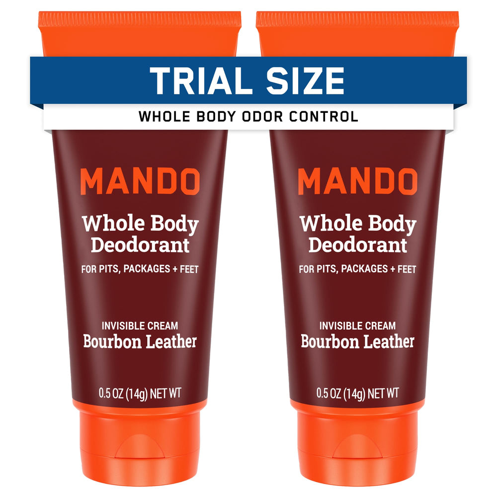 Desodorante Mando crema invisible en viaje para uso diario.