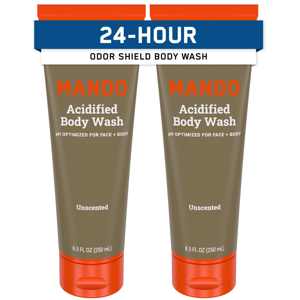 Mando Odor Shield, botella dosificada para control del olor durante el día