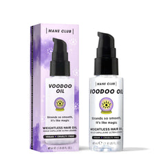 MANE CLUB Voodoo Oil: cabello suave y brillo sin peso para un acabado natural.