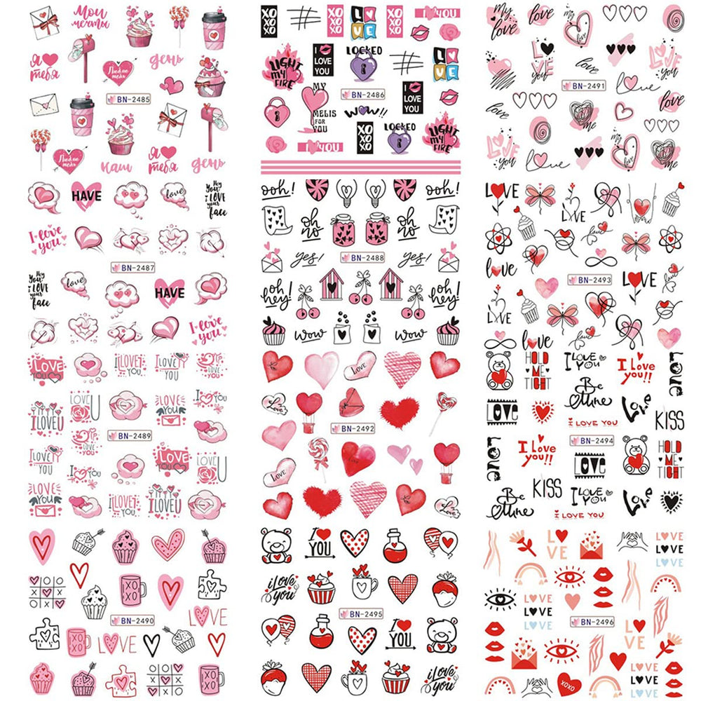 Mangoit Valentines: animales dibujados para uñas divertidas y personalizadas.