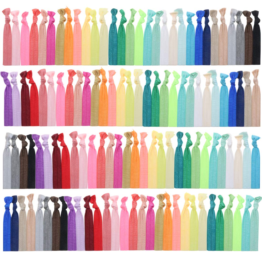 Manipepe coletas de cinta sin arrugas multicolor para recogidos rápidos y sin marcas