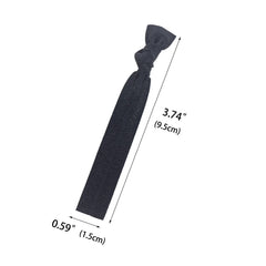 Manipepe gomas pelo con nudo negro, ideal para mujeres y niñas.