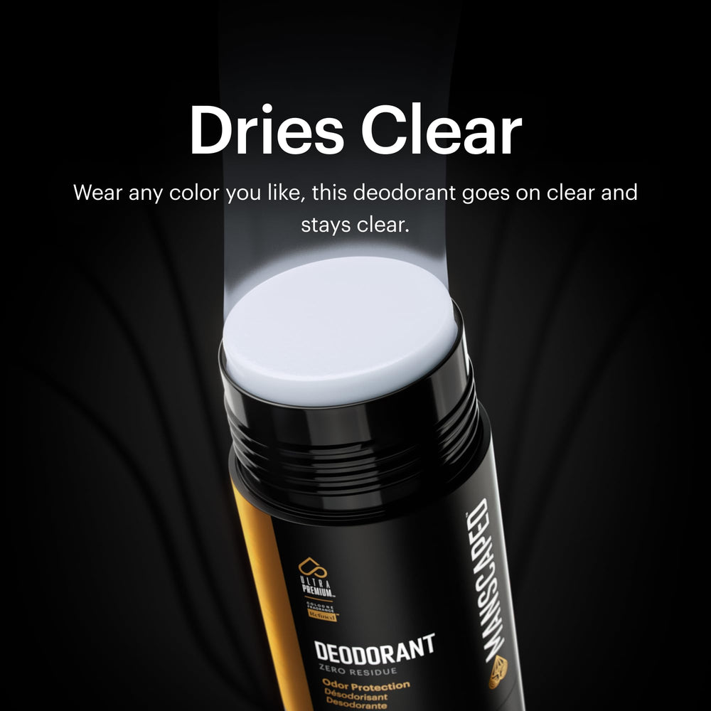MANSCAPED UltraPremium desodorante fórmula sin aluminio, uso diario cómodo y protección discreta.