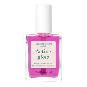 Manucurist Active Glow Grape muestra brillo espejo con tono lila para uñas deslumbrantes