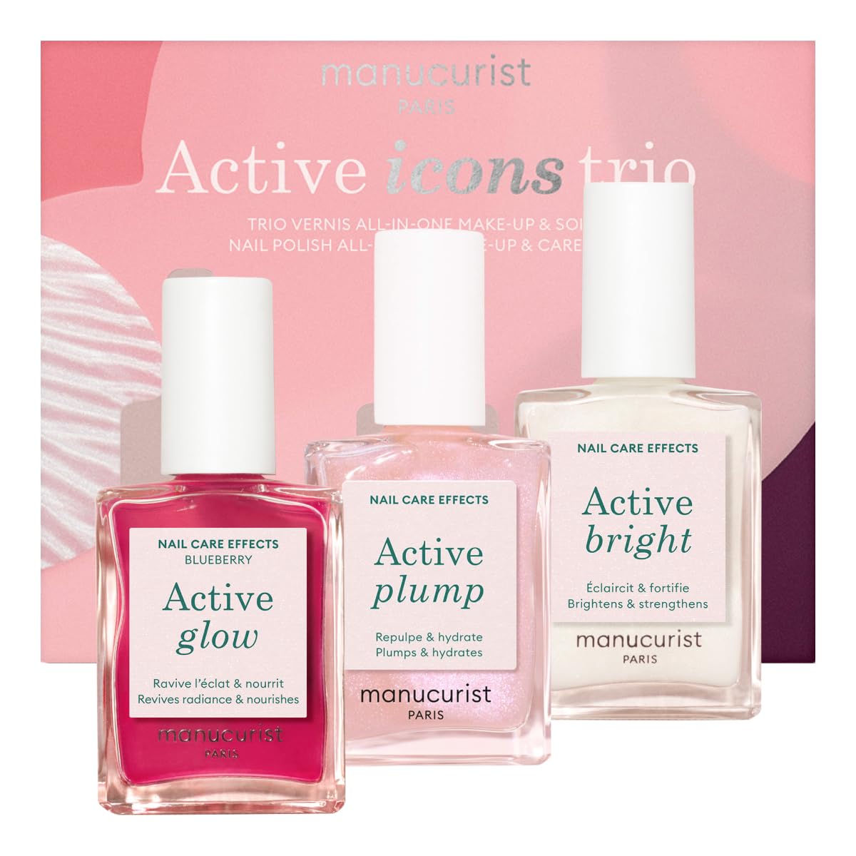 Caja regalo de Manucurist Active Icons Trio para cuidado de uñas, ideal regalo