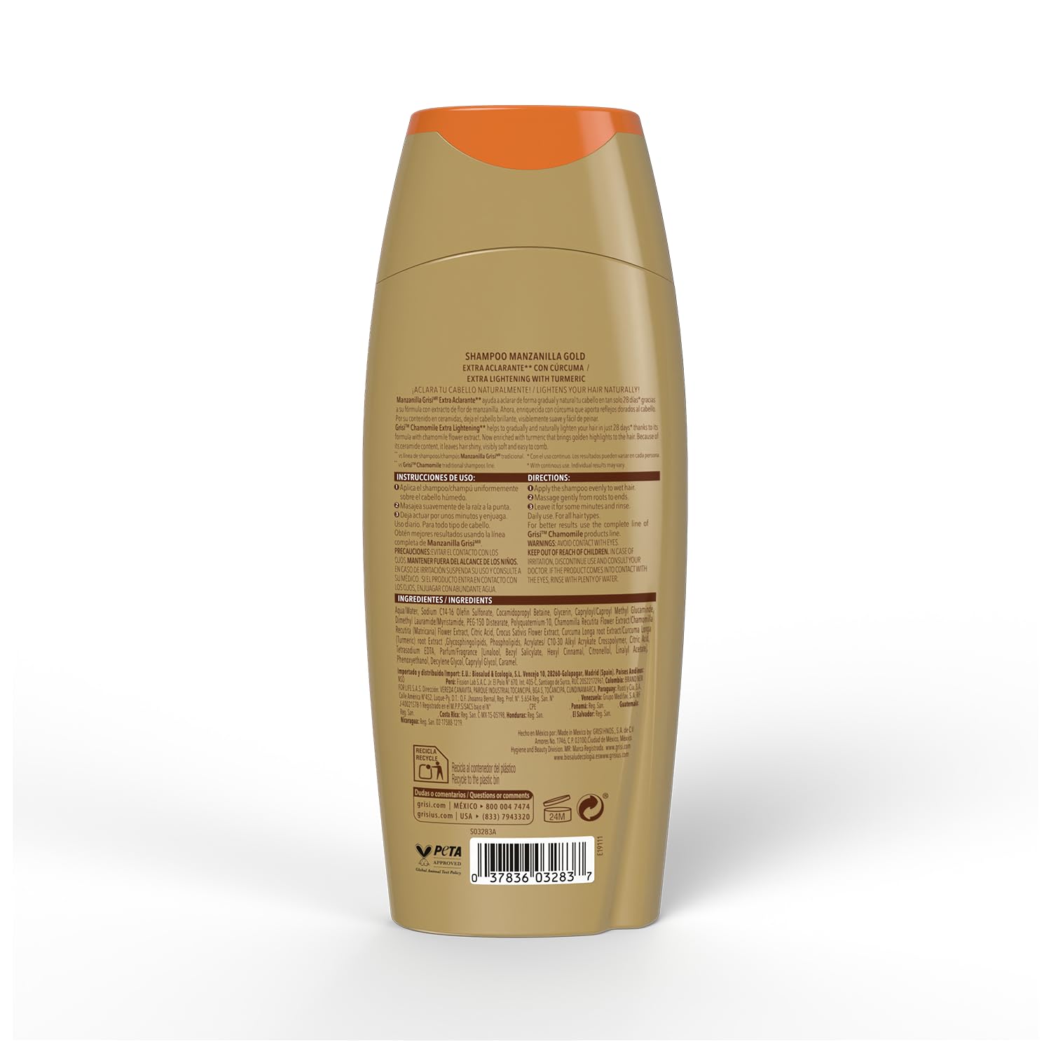 Manzanilla Grisi – cabello brilla tras el uso, aspecto suave y saludable