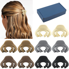 Maorulu clips-pelo mini pulpo mate, sujeto cabello sin resbalar para peinados rápidos.