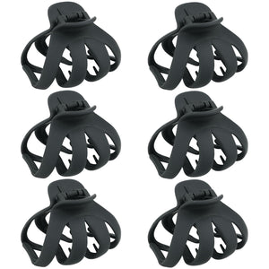 Maorulu clip grande negro para cabello grueso, sujeción firme todo el día.