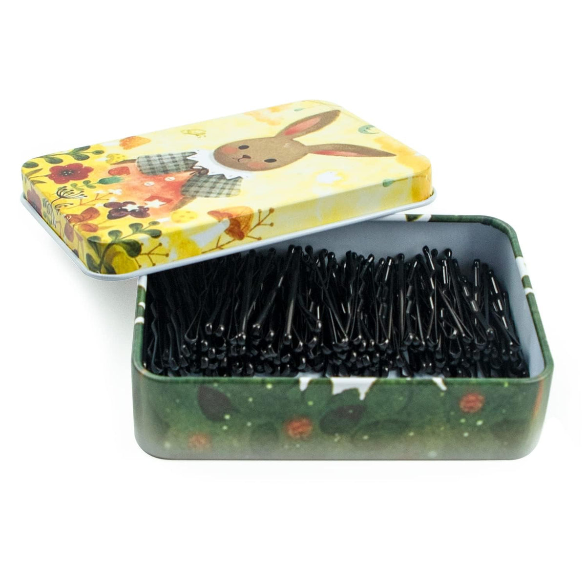 Maorulu horquillas mini negras con estuche lindo para llevar