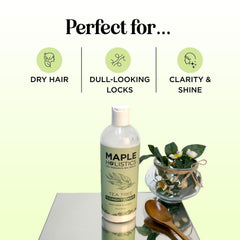 Maple Holistics Acondicionador Árbol de Té, aplicación en cabello, alivio de resequedad.