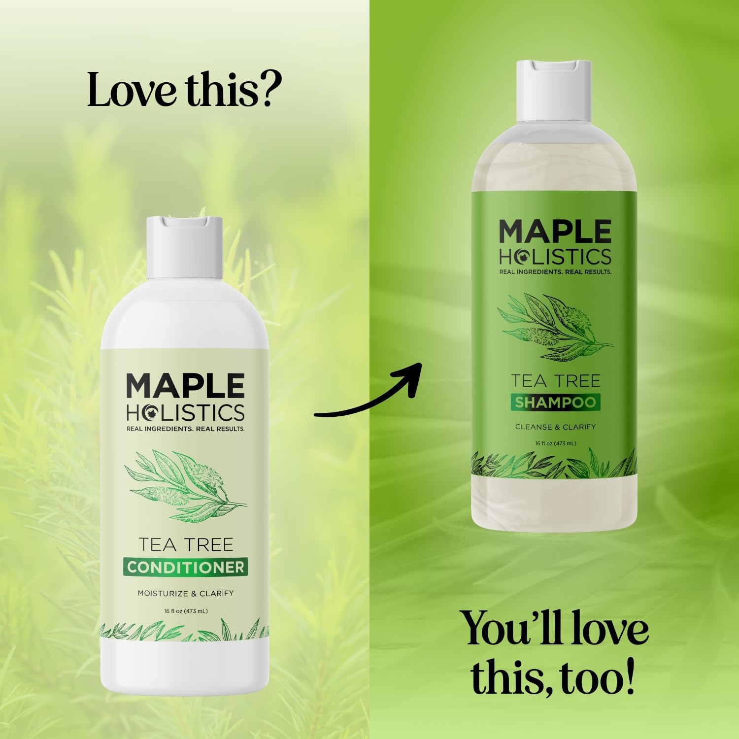 Maple Holistics Acondicionador Árbol de Té, ingredientes naturales lavanda.