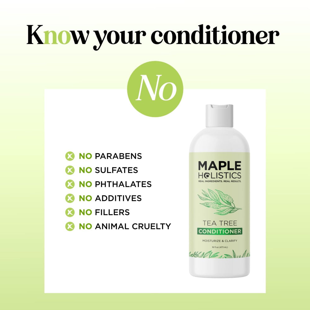 Maple Holistics Acondicionador Árbol de Té sin sulfatos.