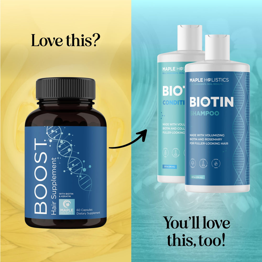 Maple Holistics Biotina y Collagen, uso para cabello saludable