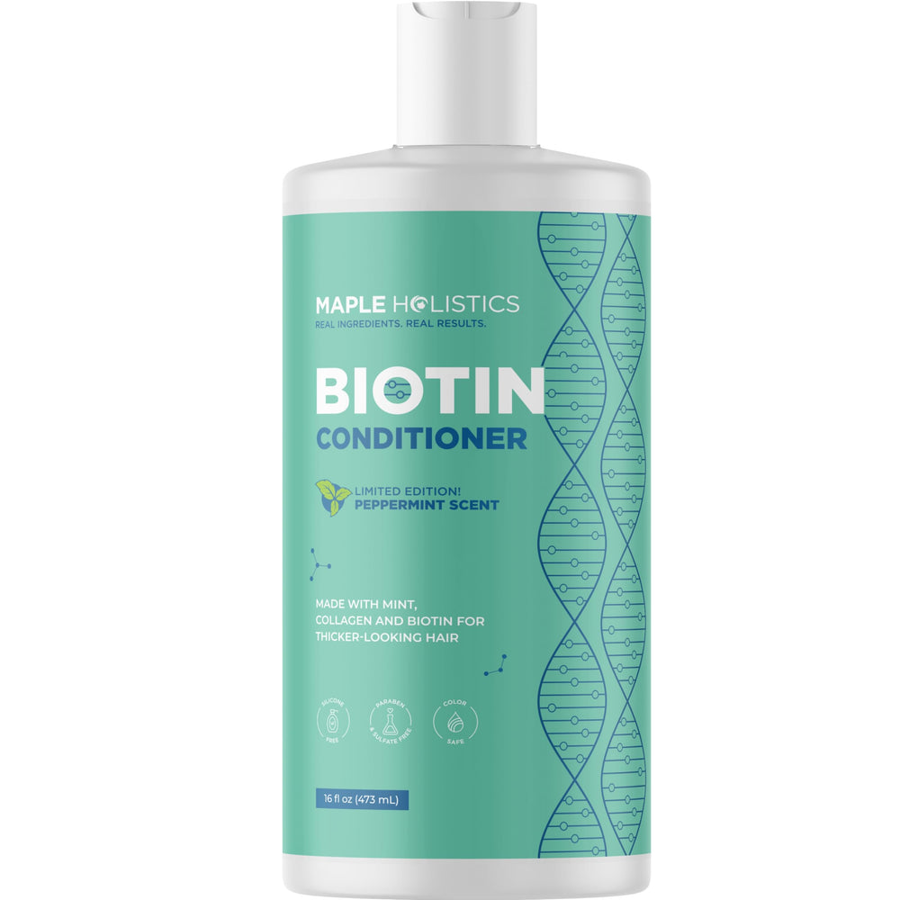 Cabello dañado y nutrido por Biotina, sin peso extra.