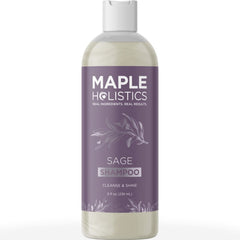 Maple Holistics champú salvia romero, botella-clarificante para acumulación del cabello