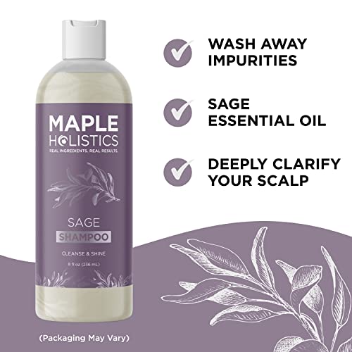Maple Holistics champú sin sulfatos, cuero cabelludo suave e hidratado