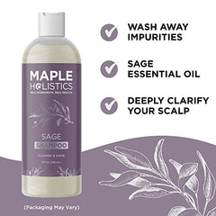 Maple Holistics champú sin sulfatos, cuero cabelludo suave e hidratado